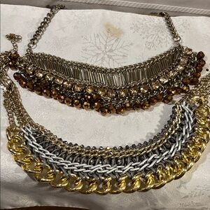 Gold and Silver Chain Necklace